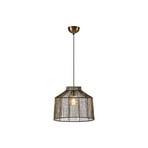 Capanna pendant light, metal, antique brass