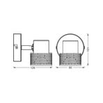 OSRAM Προβολέας τοίχου CORK, μαύρος, ύψους 10 cm, με δυνατότητα ρύθμισης
