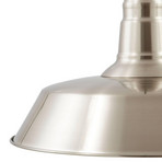 Laylan Riippuvalaisin Ø46 Nickel/Valkoinen - Lindby