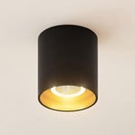Arcchio Zaki plafonieră LED, rotundă, negru