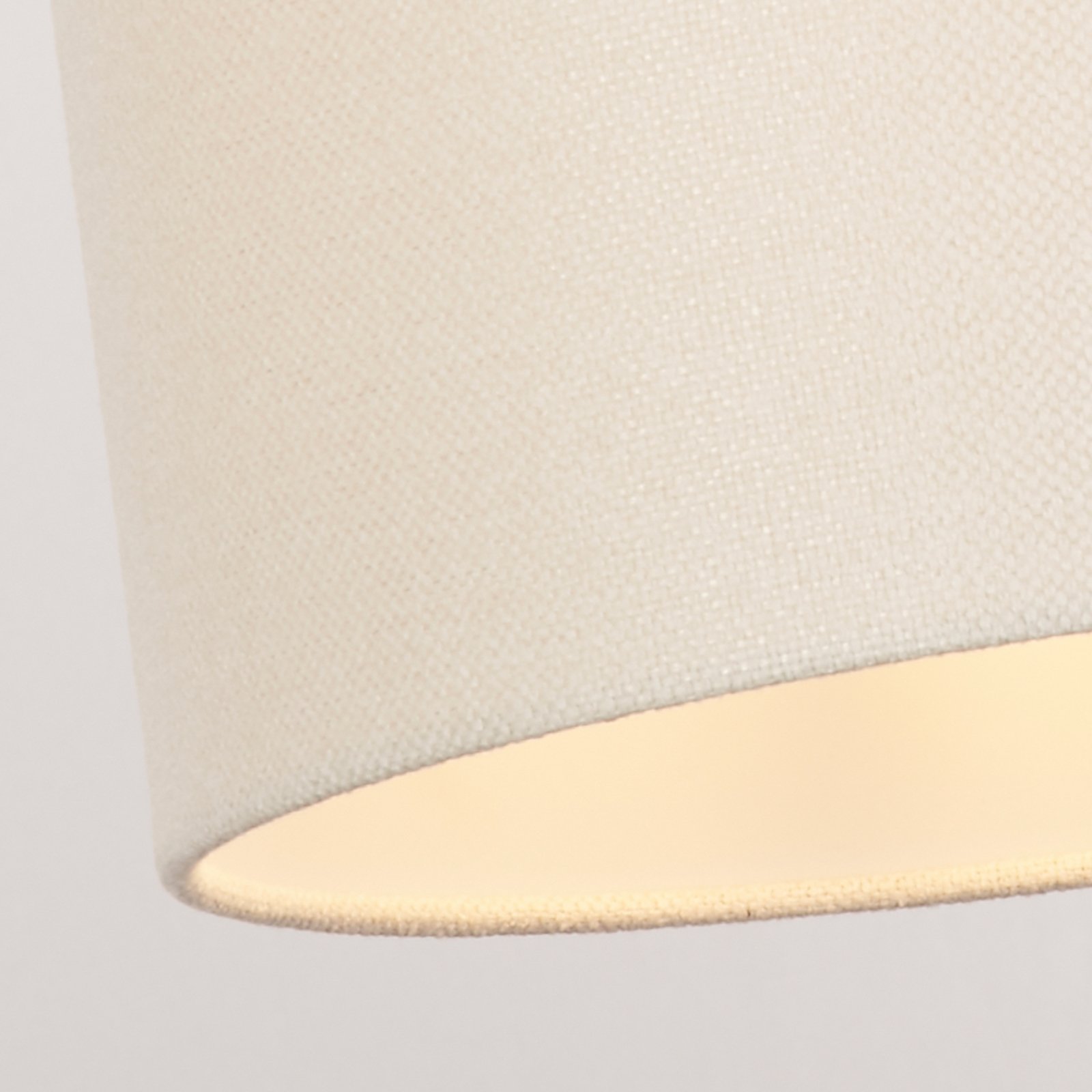 Rayna pendant light, Ø 30 cm, white, linen, E27