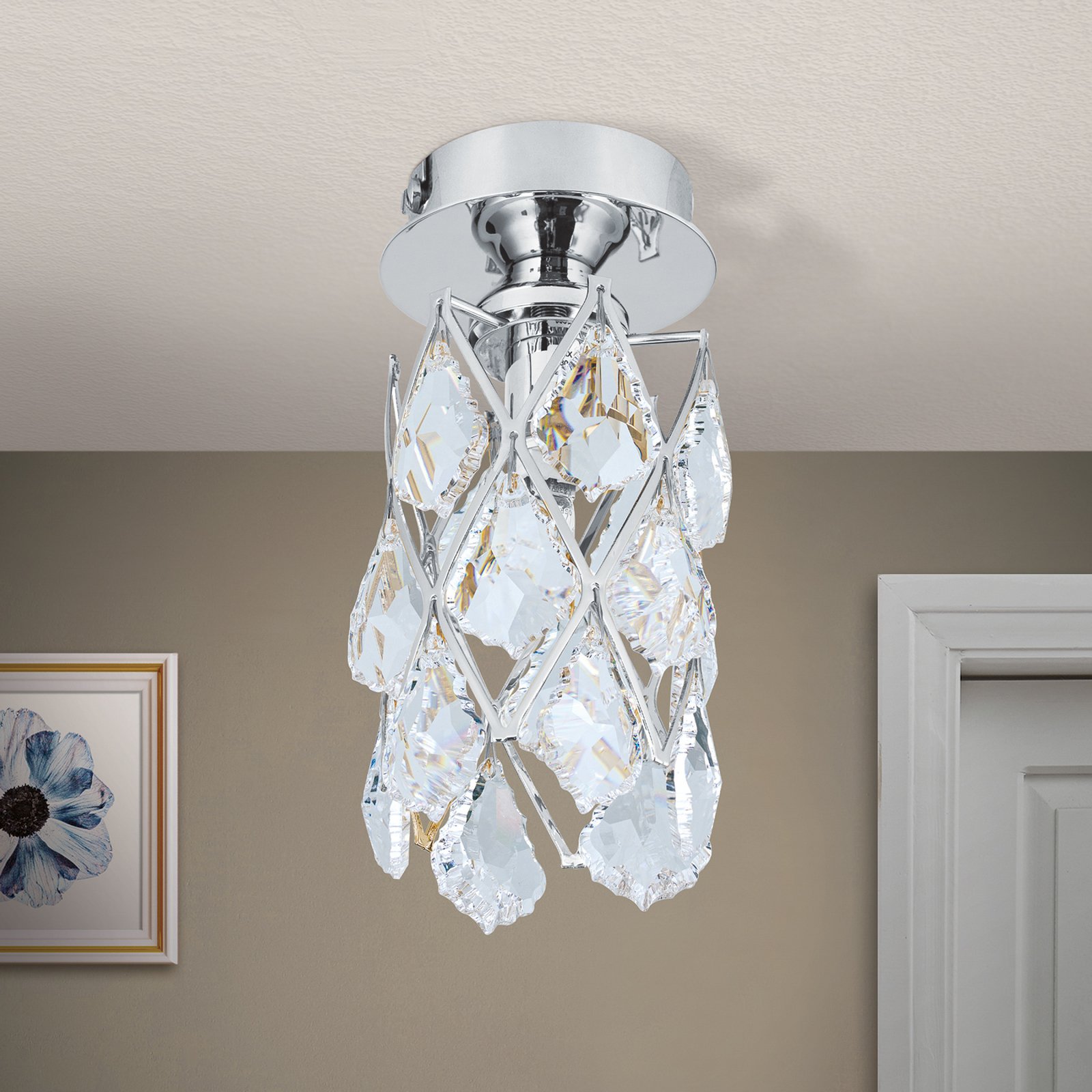 Charlene Ceiling Light Narrow Chrome-Plated