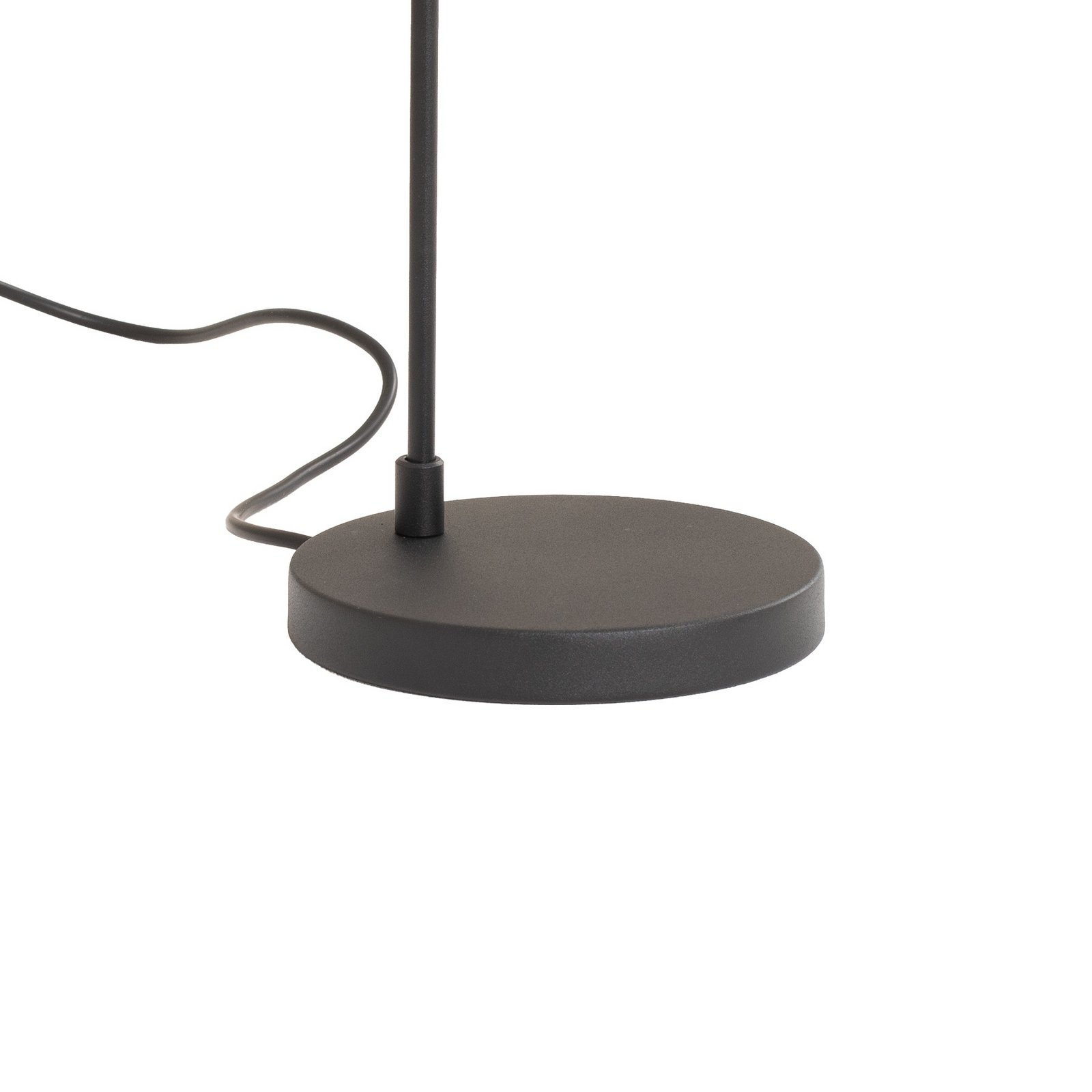 Bordlampe Corner, sort/guld, højde 57 cm, E14