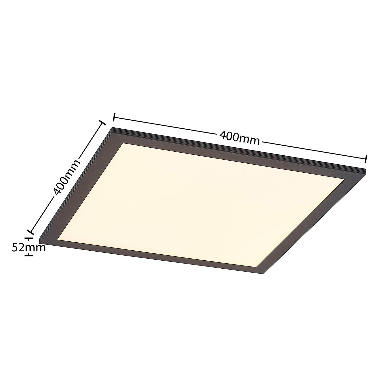 Nelios Lampa Sufitowa LED 2700-6500k 40x40 Black - Lindby