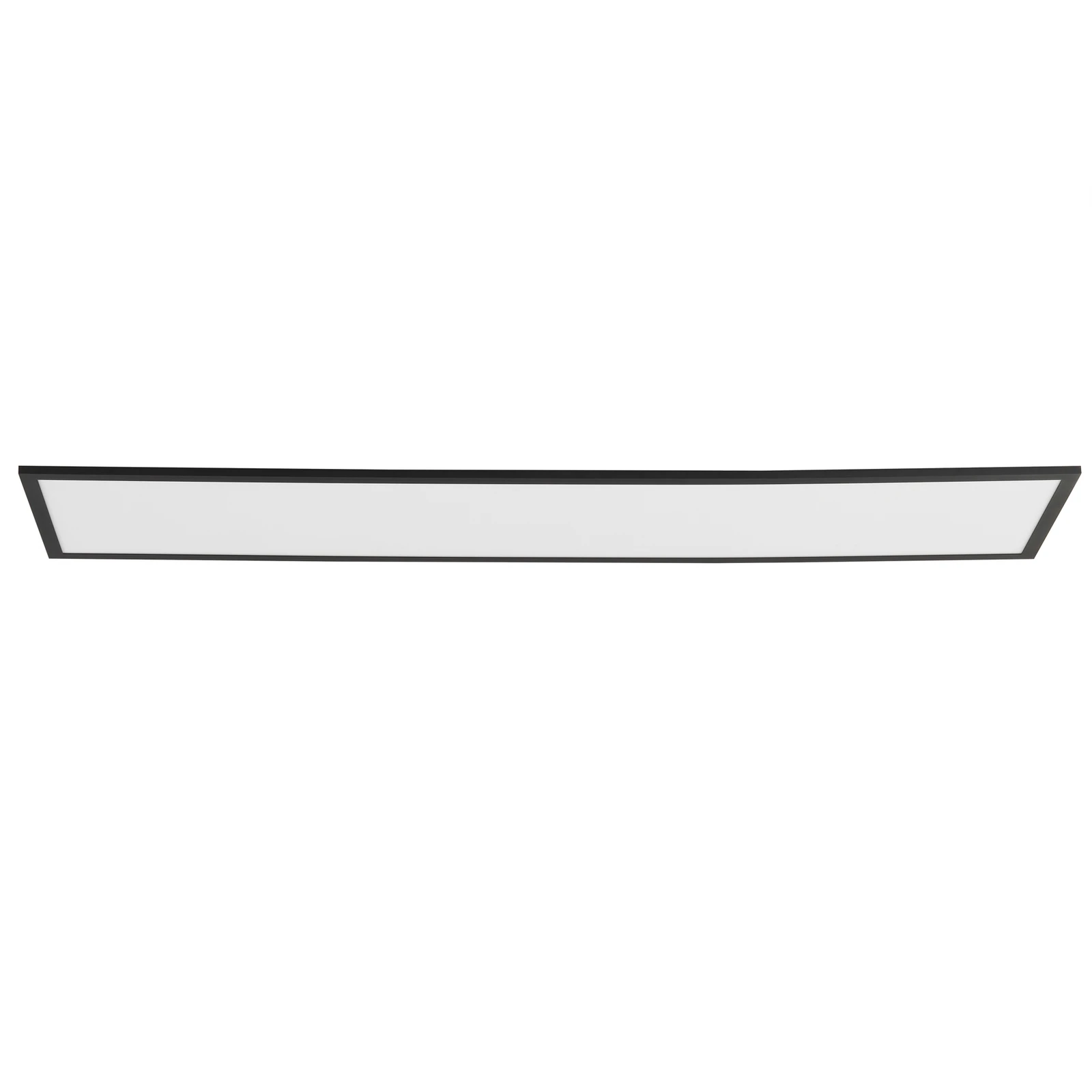 Lindby Panneau LED Lamin, noir, 120cm, CCT, intensité variable, télécommande