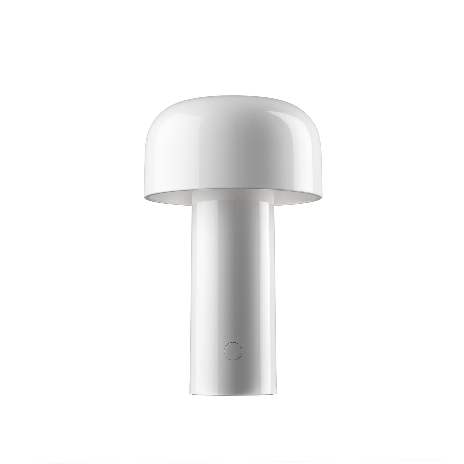Flos LED-Akku-Tischlampe Bellhop, weiß, 21 cm, dim., IP54 Flos LED-Akku-Tischlampe Bellhop, weiß, 21 cm, dim., IP54