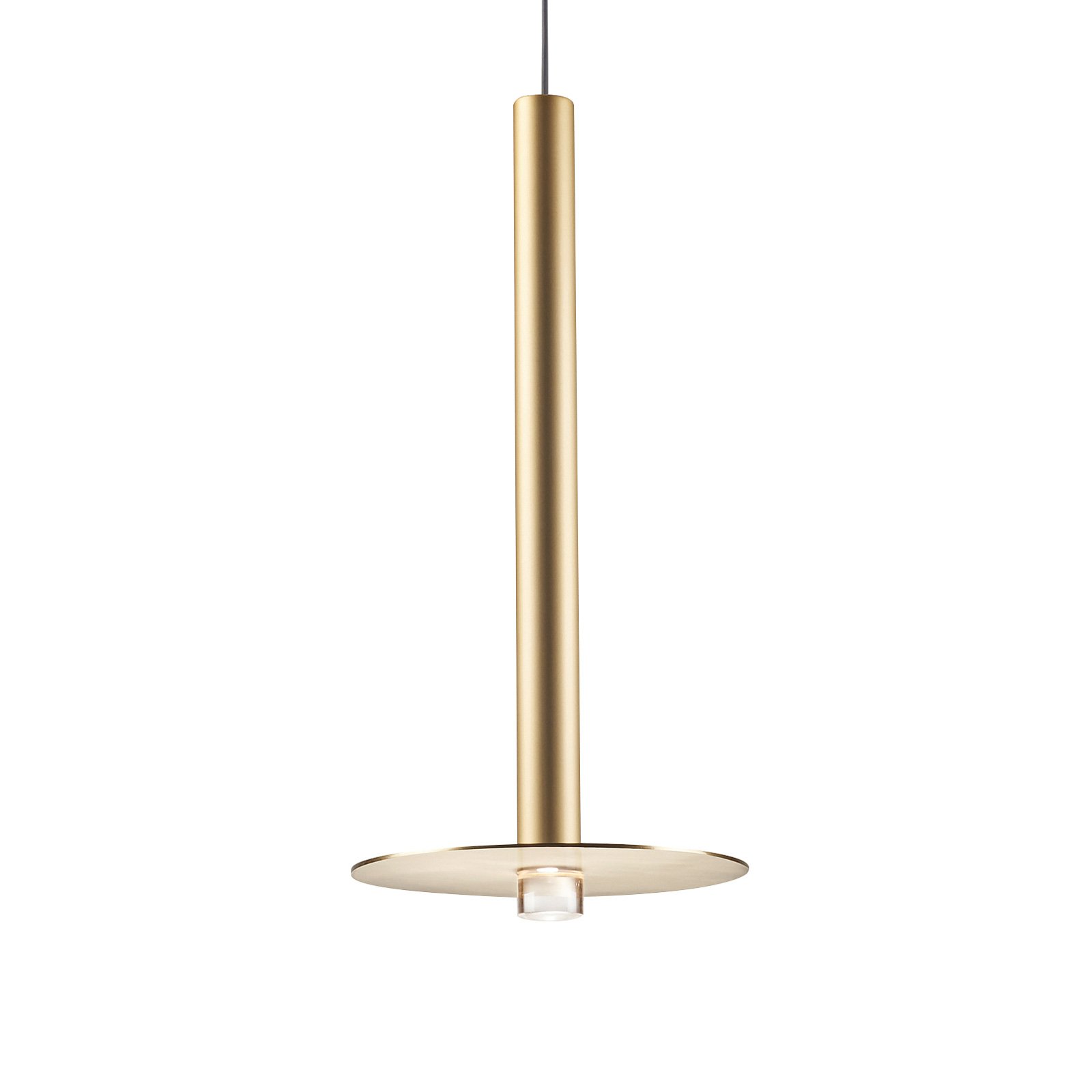 Grok Candle LED-hængelampe 00-6017 guldsatin - indendørsbelysning Stue - spisebordslampe