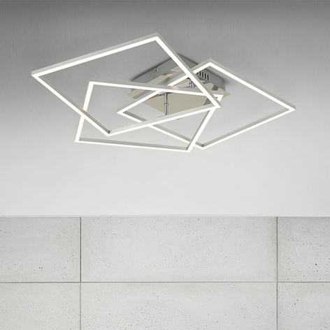 Frame WiFi CCT, Fernbedienung, alu, 57x57 cm