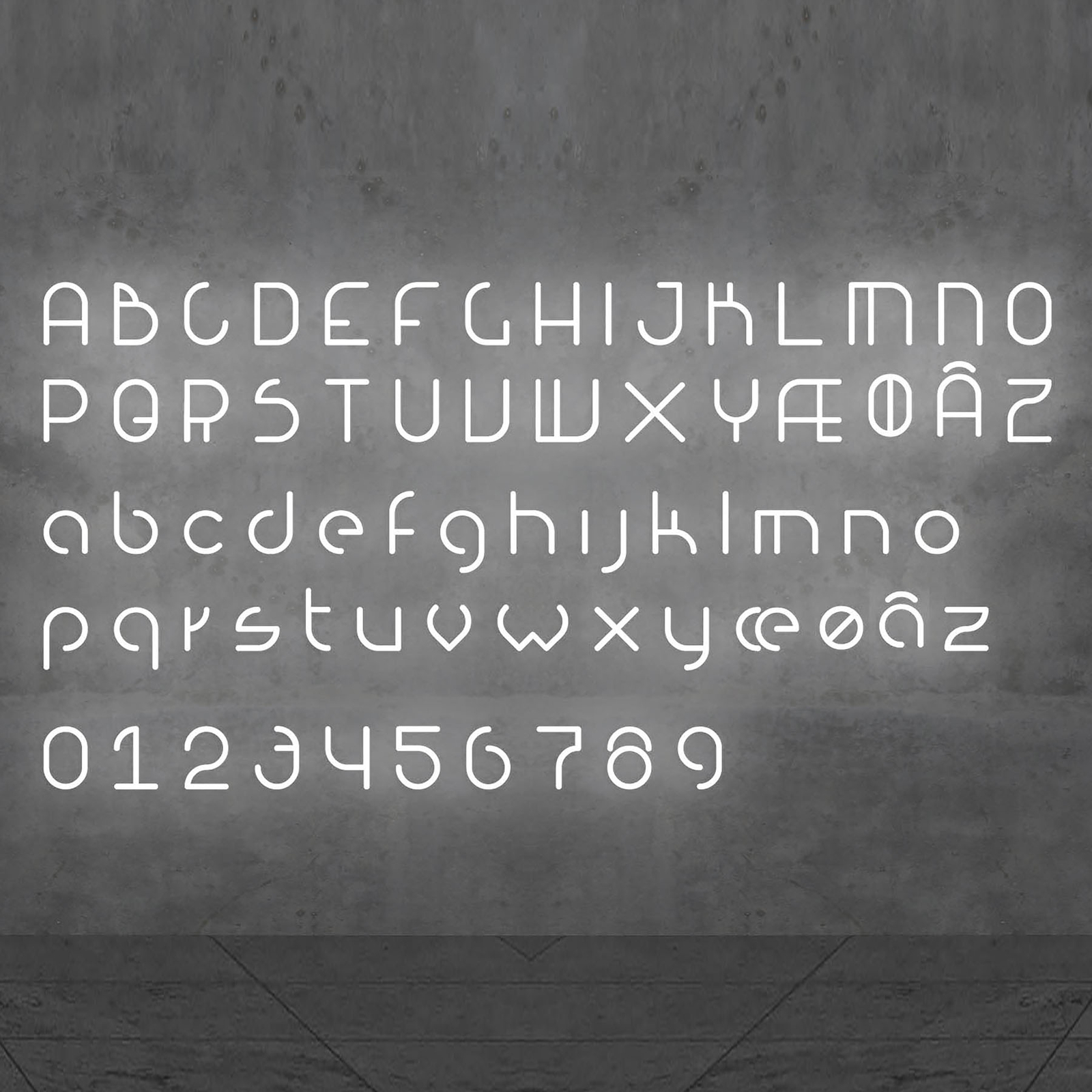 Artemide Alphabet of Light -seinävalo, I-kirjain