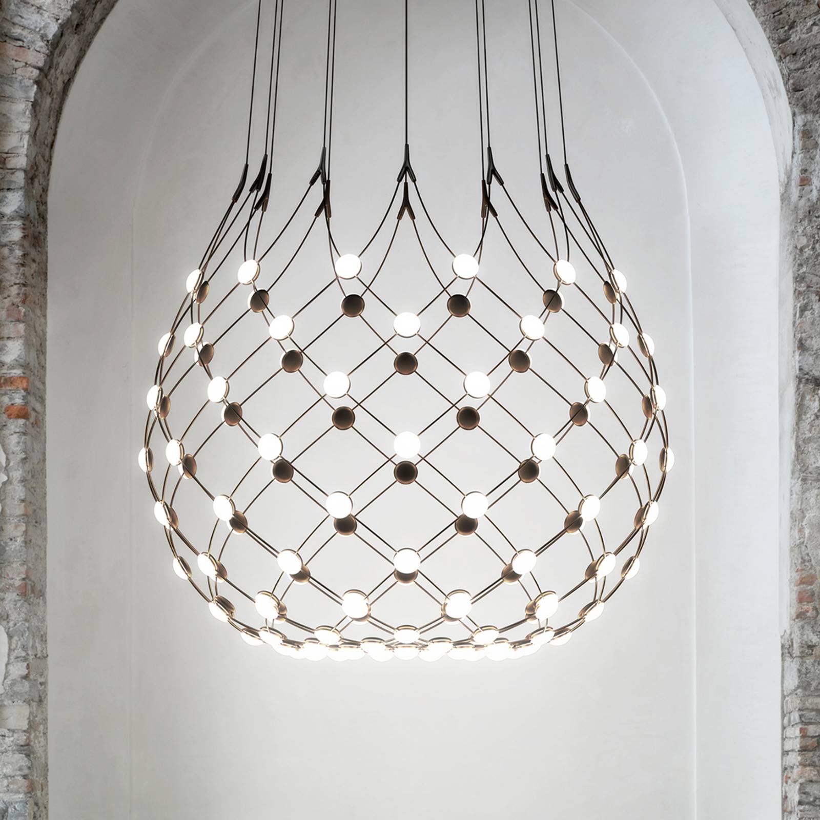 Image of Luceplan Mesh suspension Ø 100 cm Wireless 3 m 8053736694243