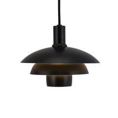 Lampa wisząca Dyberg Larsen Morph, czarna, Ø 21 cm, metal