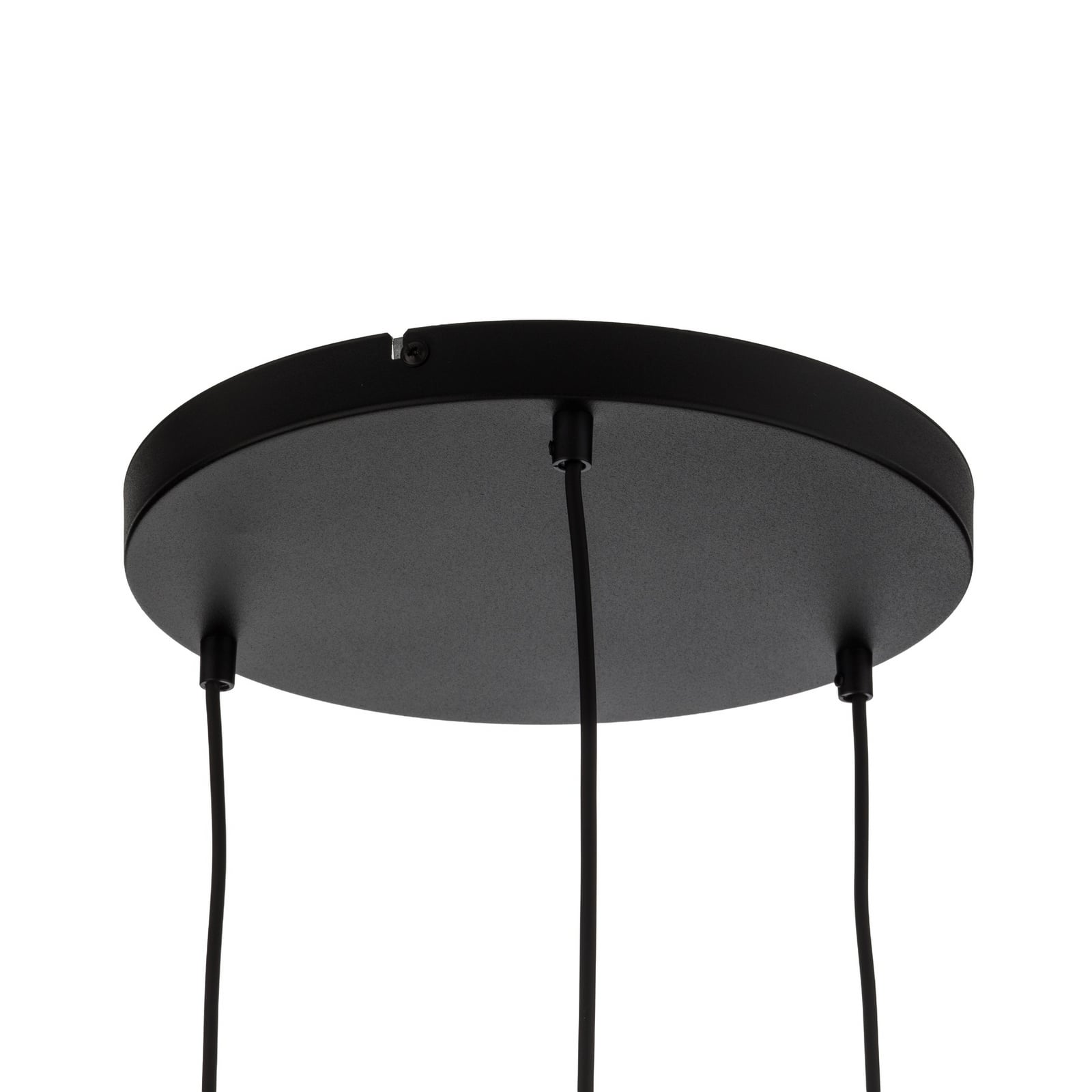 Cubus hengelampe, Ø 50 cm, 3 lyskilder, røykgrå, glass