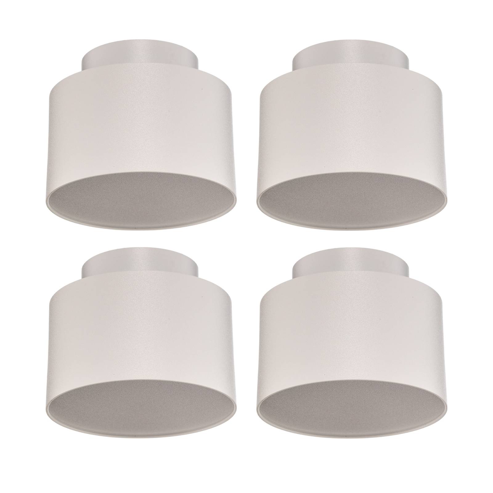 Lindby spot LED Nivoria 11 x 8,8 cm blanc set de 4 pièces