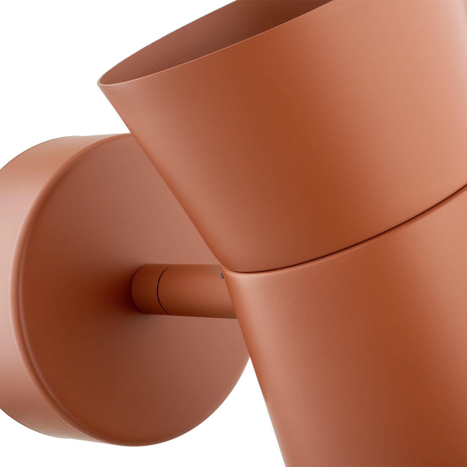 Argon Aplică de perete Lotta teracotă spot oțel reglabilă - Camera de zi / sufragerie - Metal