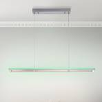 Paul Neuhaus Helix colgante LED, control remoto