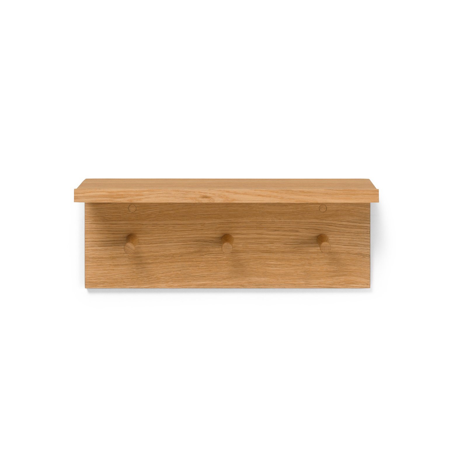 ferm LIVING säilytysteline Paikkateline, 45 cm pitkä, koukku, puuta