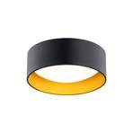 "Riu" lubinis šviestuvas, juodas/auksinis, plienas, Ø 35 cm