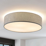 Gordana ceiling lamp made of grey linen