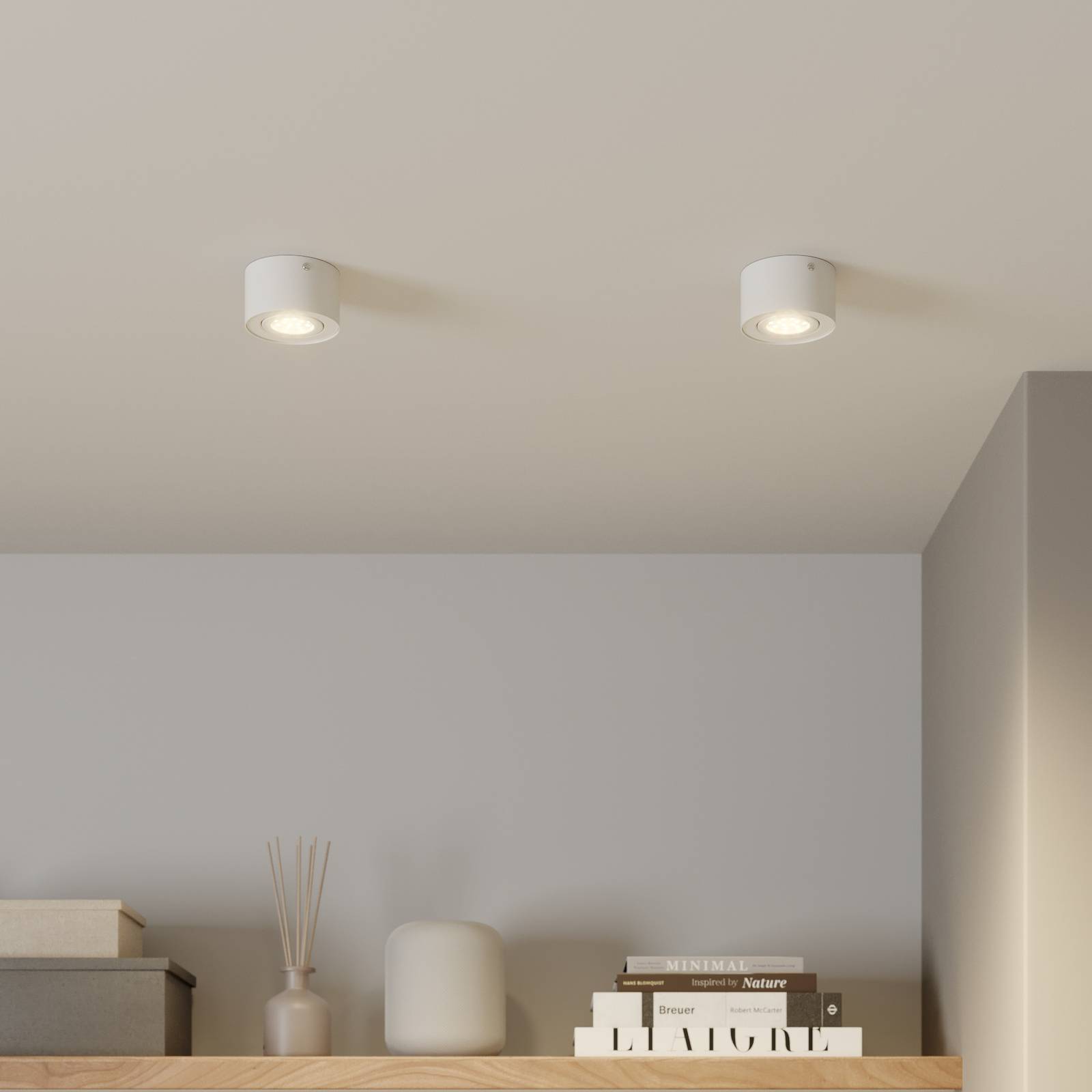 Briloner LED-takspotlight i rør hvit