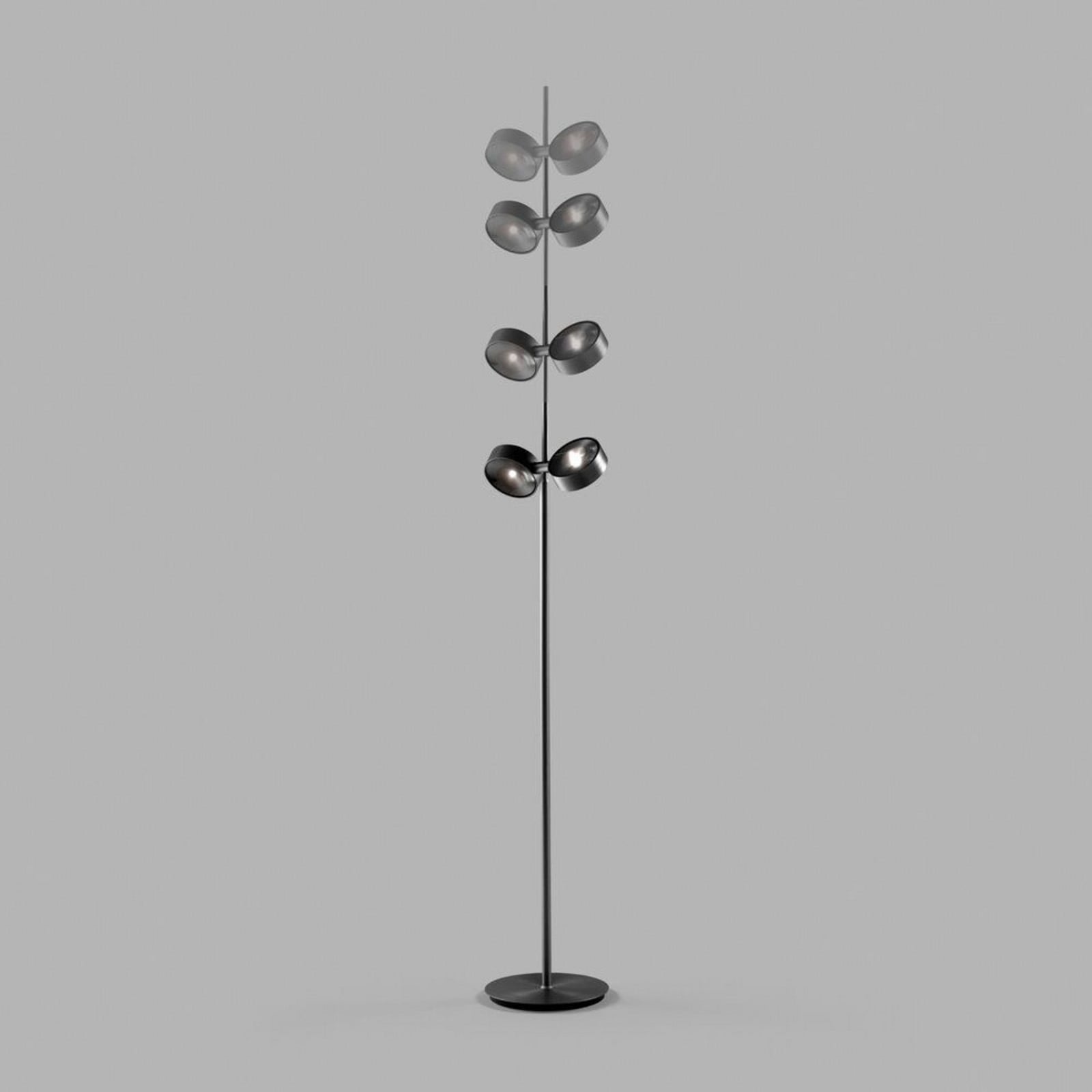 Orbit Gulvlampe Touchless Carbon Black LIGHT-POINT - Stue - Aluminium