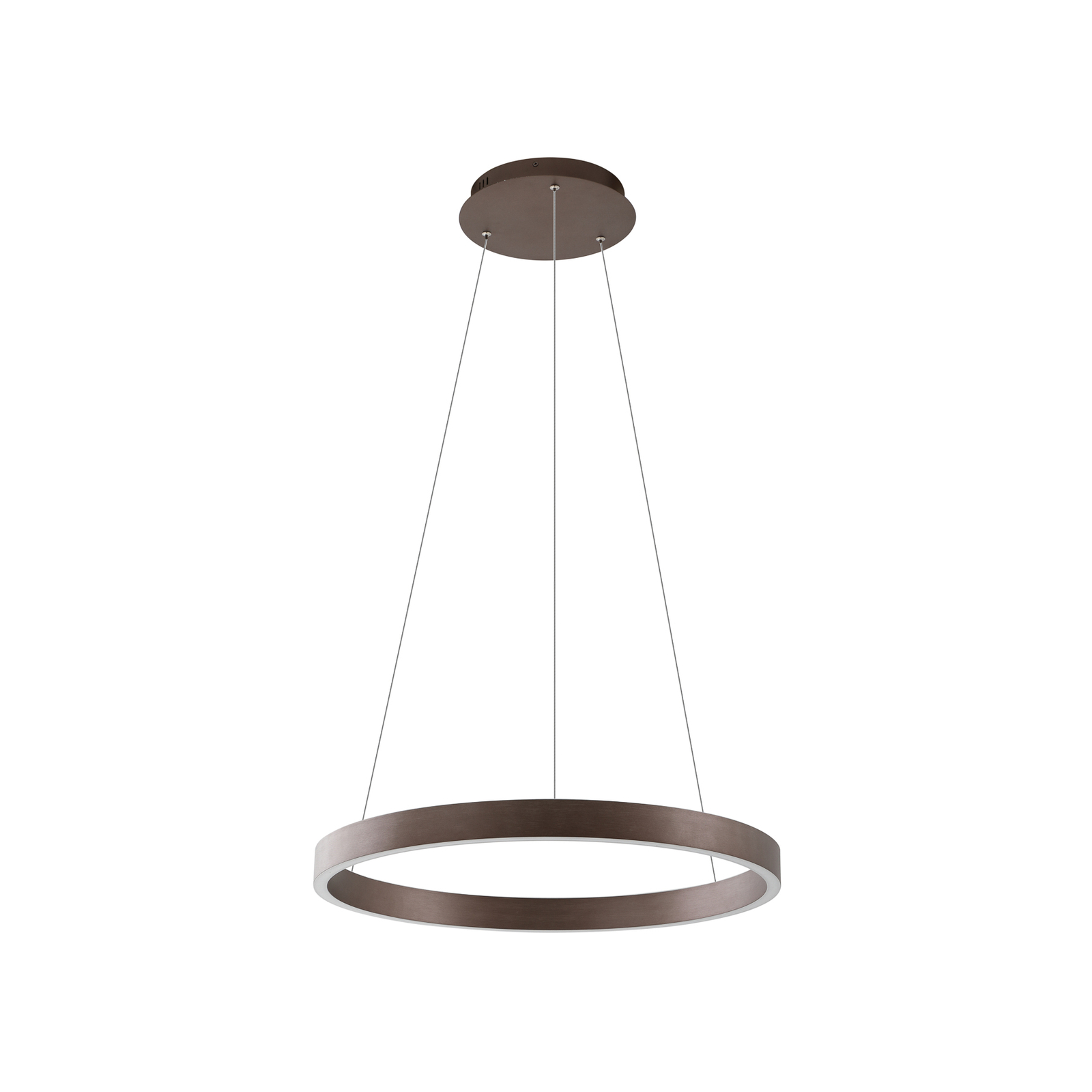Lucande Smart LED pendant light Yonam, coffee, 1-bulb, Tuya
