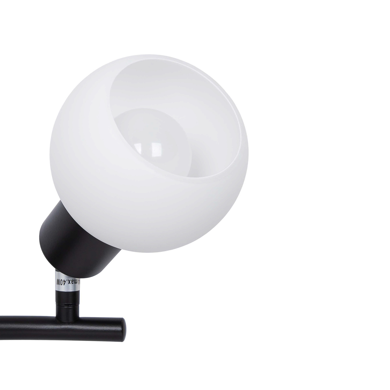 LED plafondspot Loxy, zwart, 3-lamps