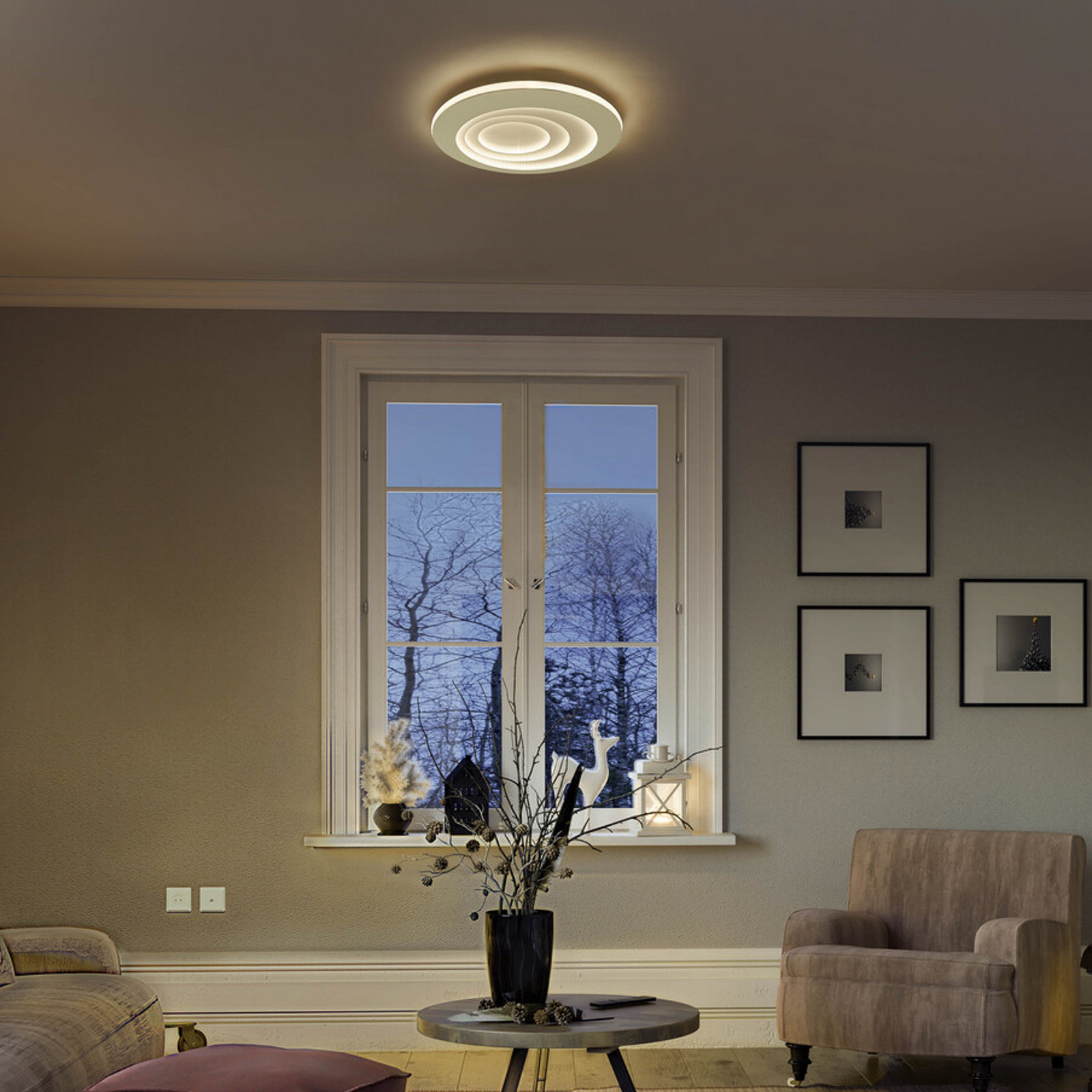 LEDVANCE Orbis Orbis Slim Spiral Round plafonieră rotundă Ø51cm - Camera de zi / sufragerie - modern - alb - Metal