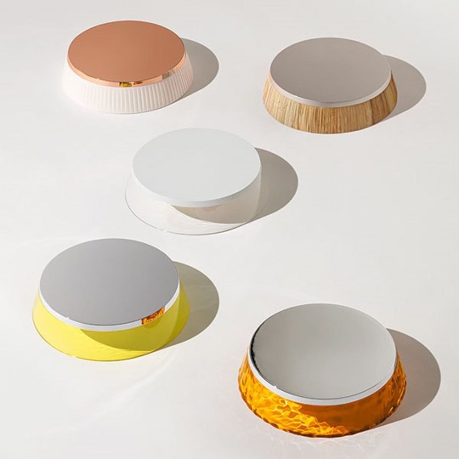 Bon Jour T Bordslampa Krom/Soft FLOS - Vardagsrum - Plast