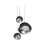 Melt Trio Round LED Pendant Chrome - Tom Dixon