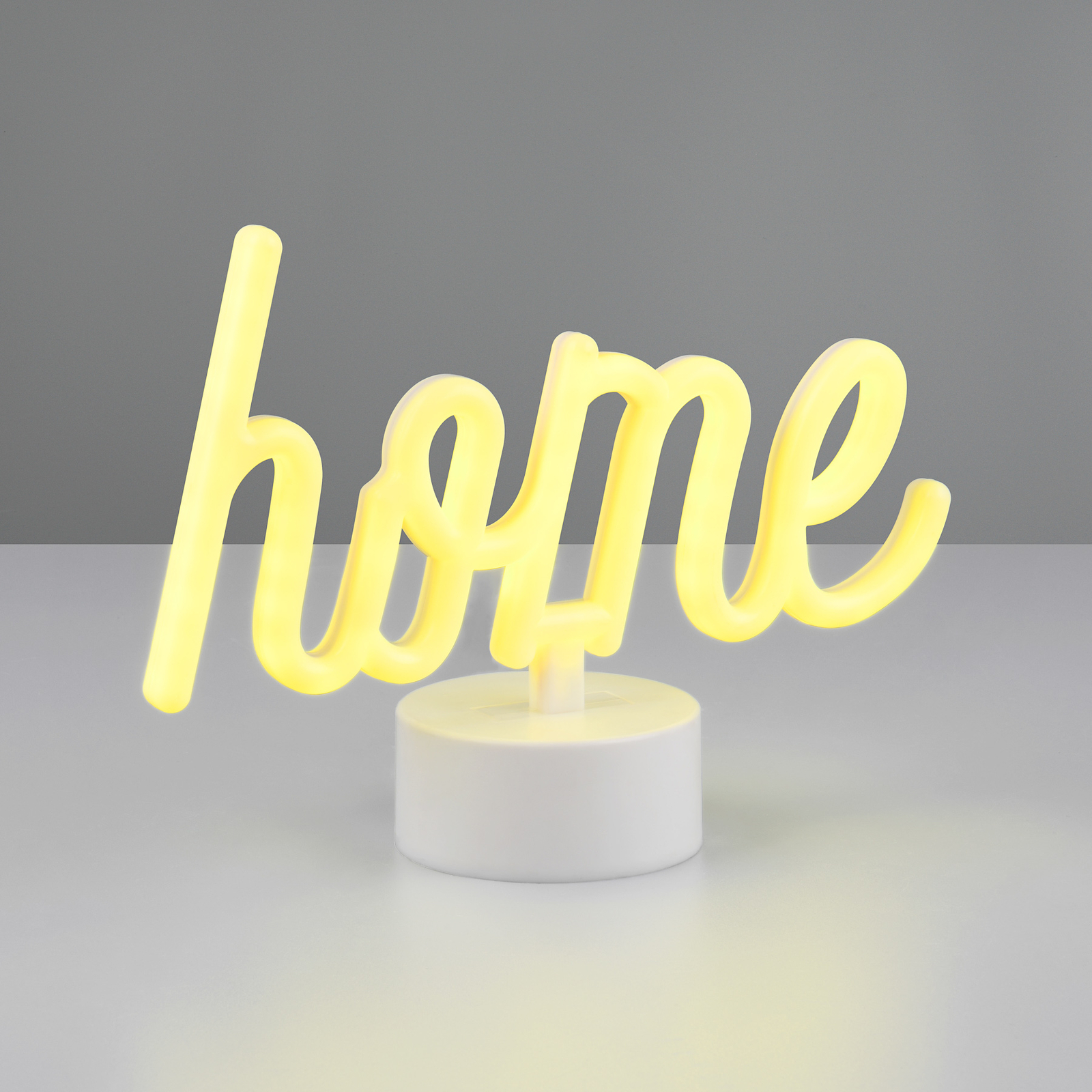 LED stolová lampa Casa, žltá, šírka 24 cm, plast