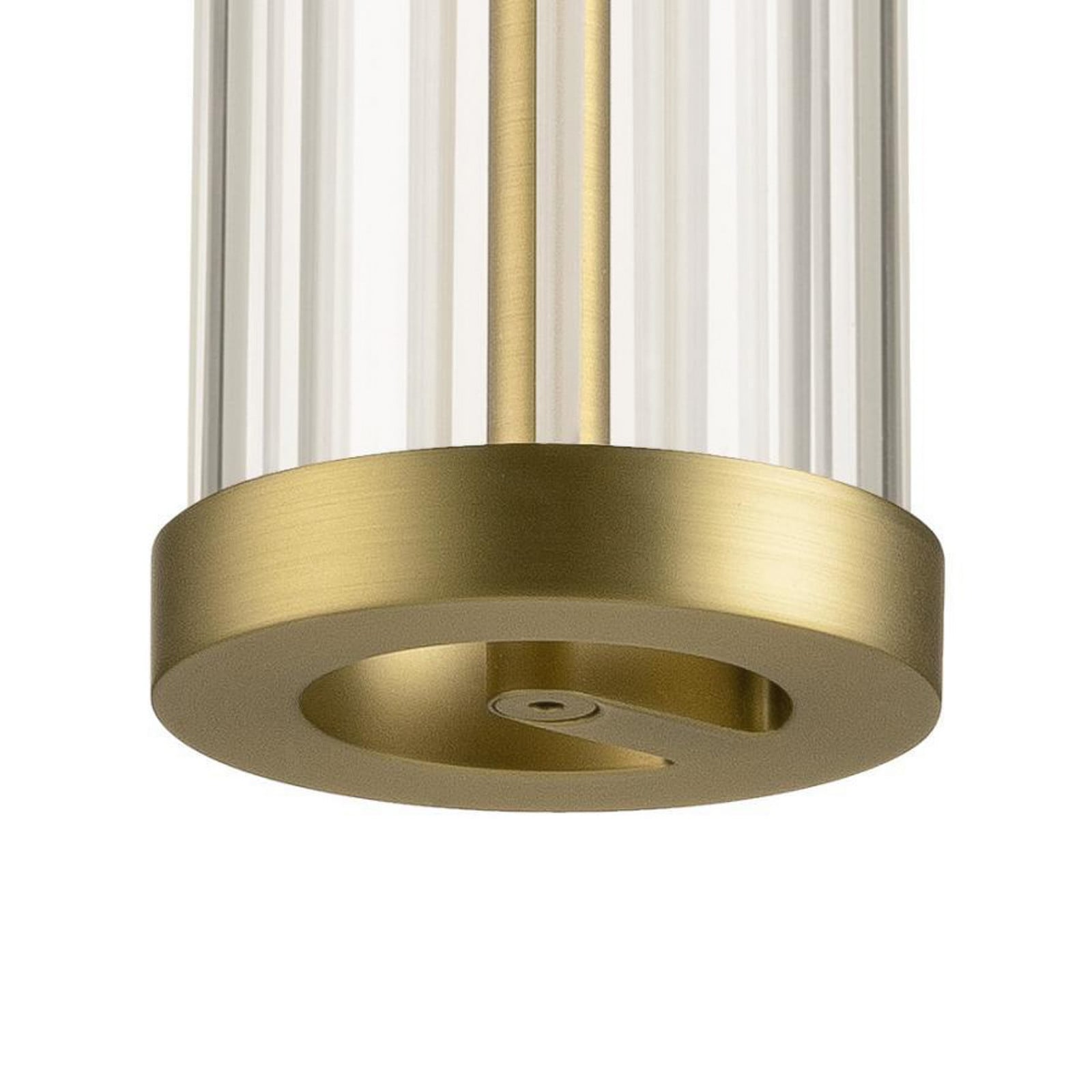 Lampă suspendată LED SLV Quimera culoare alamă Ø 8 cm CCT - Camera de zi / sufragerie - culoare alamă transparent - Aluminiu