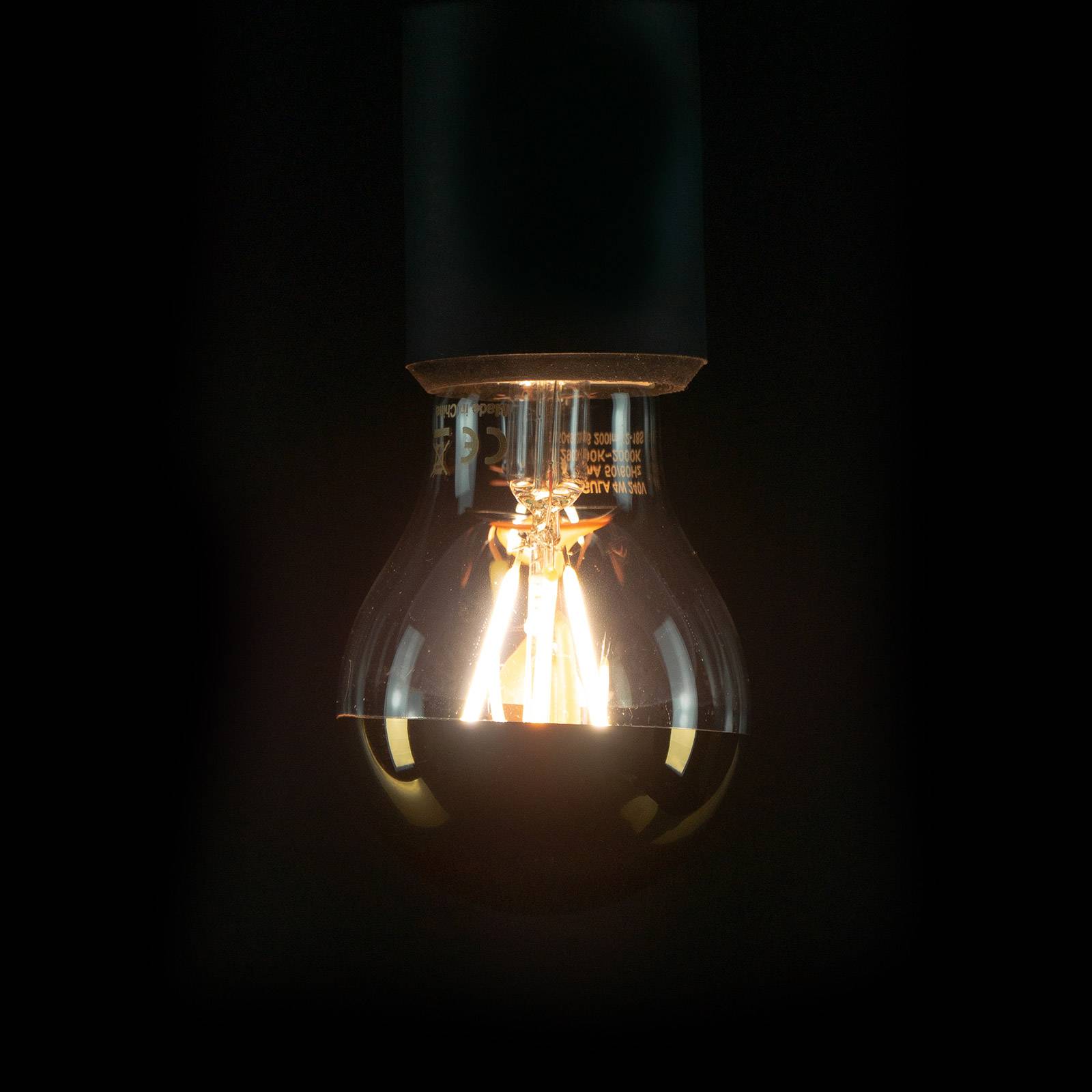 LIGHTME E27 4,5 W LED-toppförspeglad lampa A60 guld 430 lm