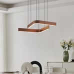 LED hanglamp Folcino-Z, bronskleurig, 64 cm, CCT