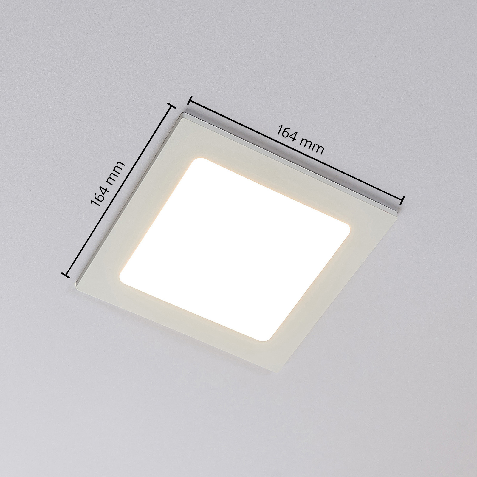LED podhledové svítidlo Joki 3000K hranaté 17cm