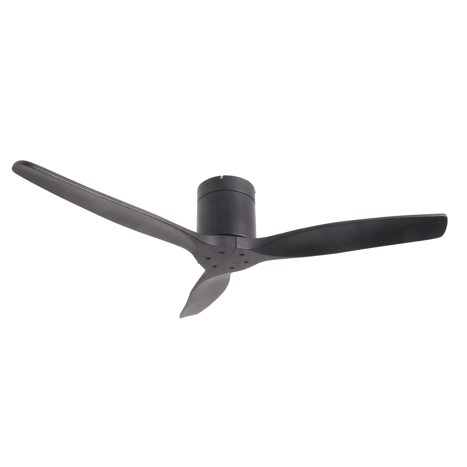 Lucande Deckenventilator Vindur, schwarz, DC, leise, 132 cm