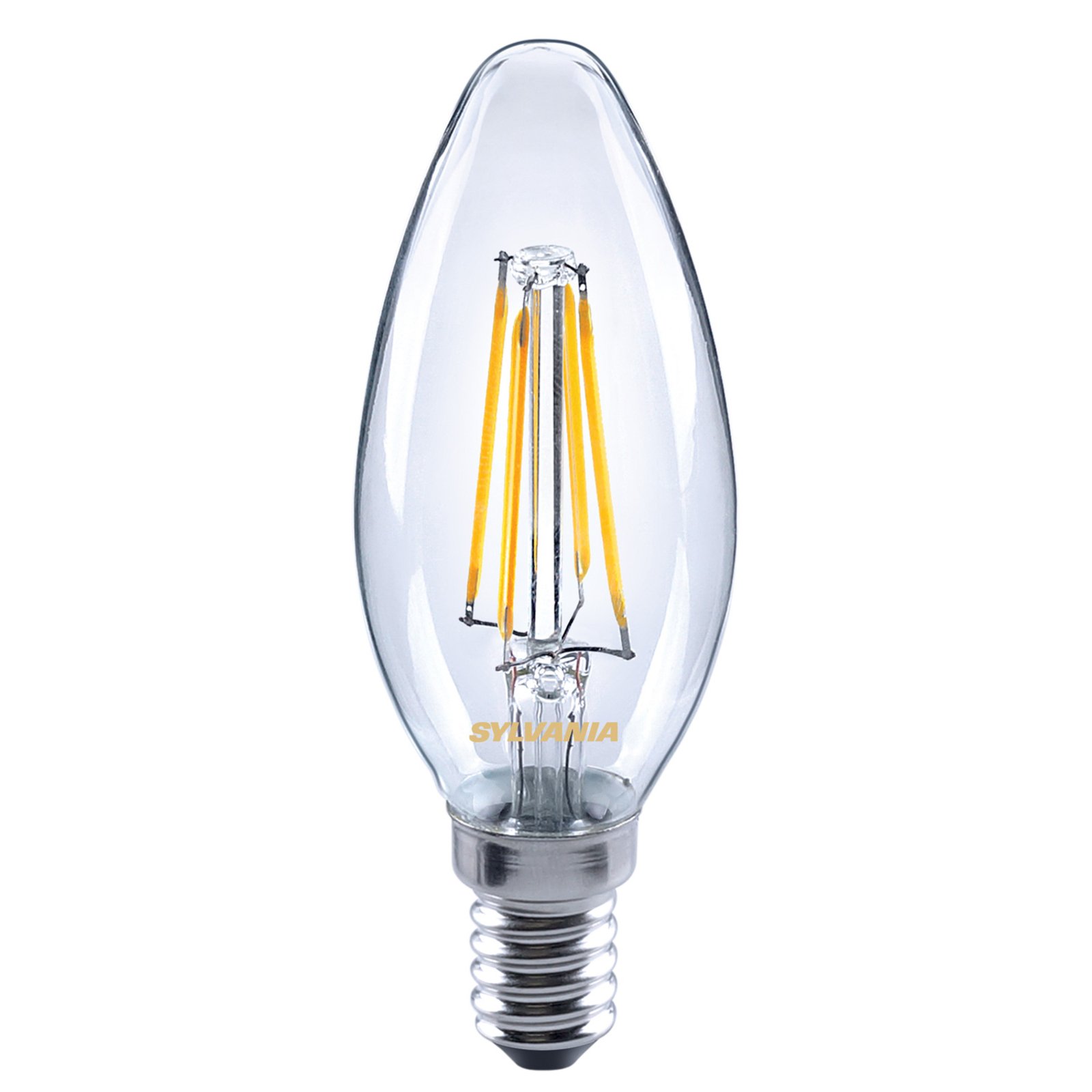 Filament candle LED bulb E14 ToLEDo Filament 4.5W 827 clear