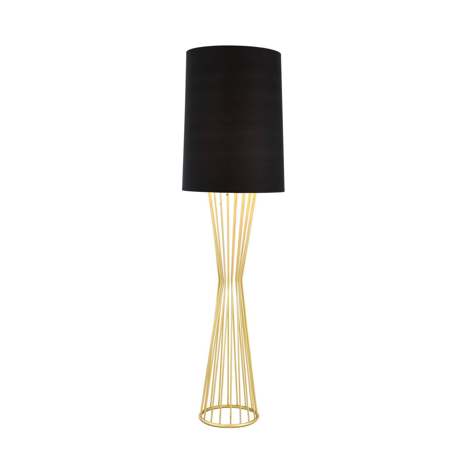 Levně Stojací lampa HLM-9073-1BSA ve zlaté a černé barvě
