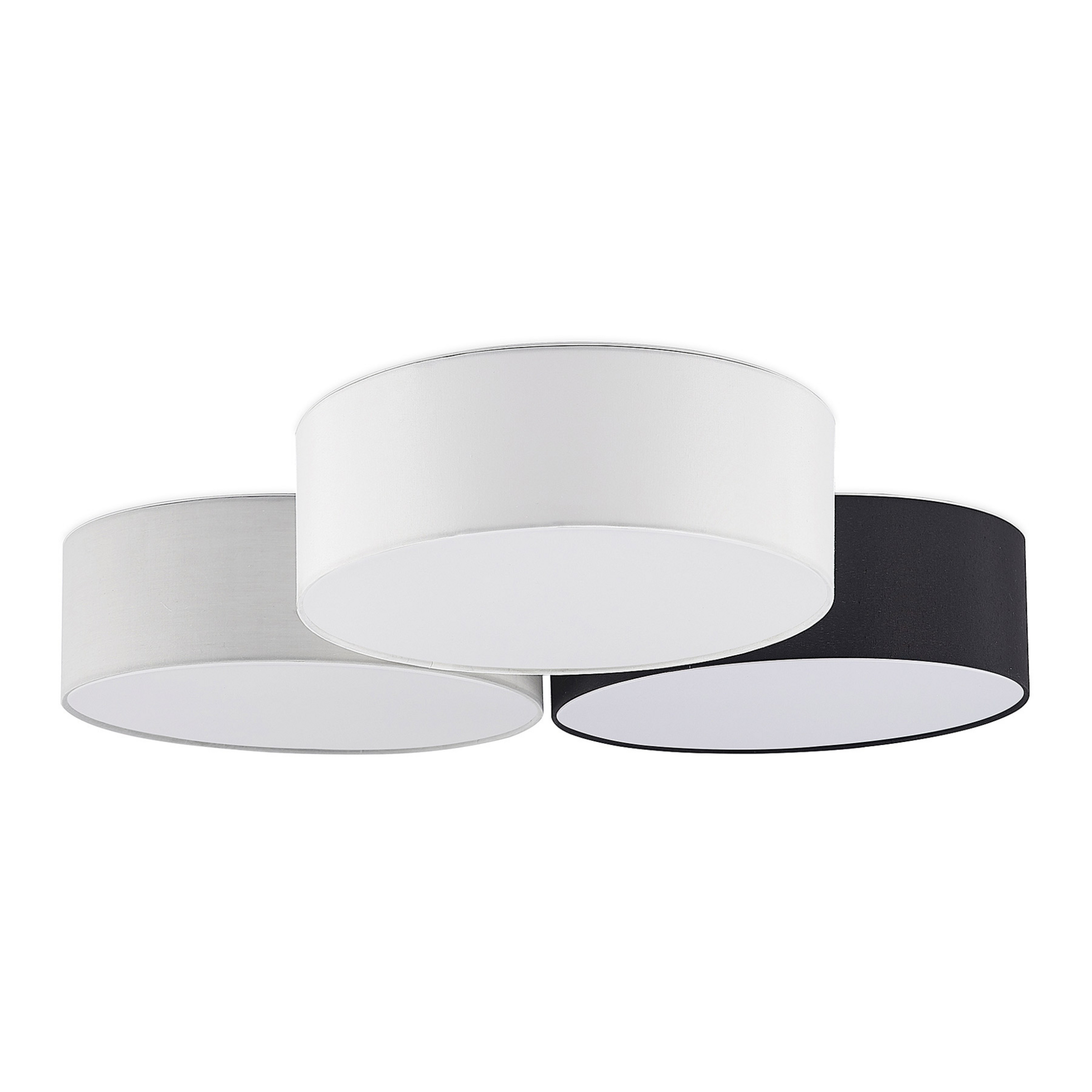 Janita 3 LED Deckenleuchte Grey/Black/White - Lindby