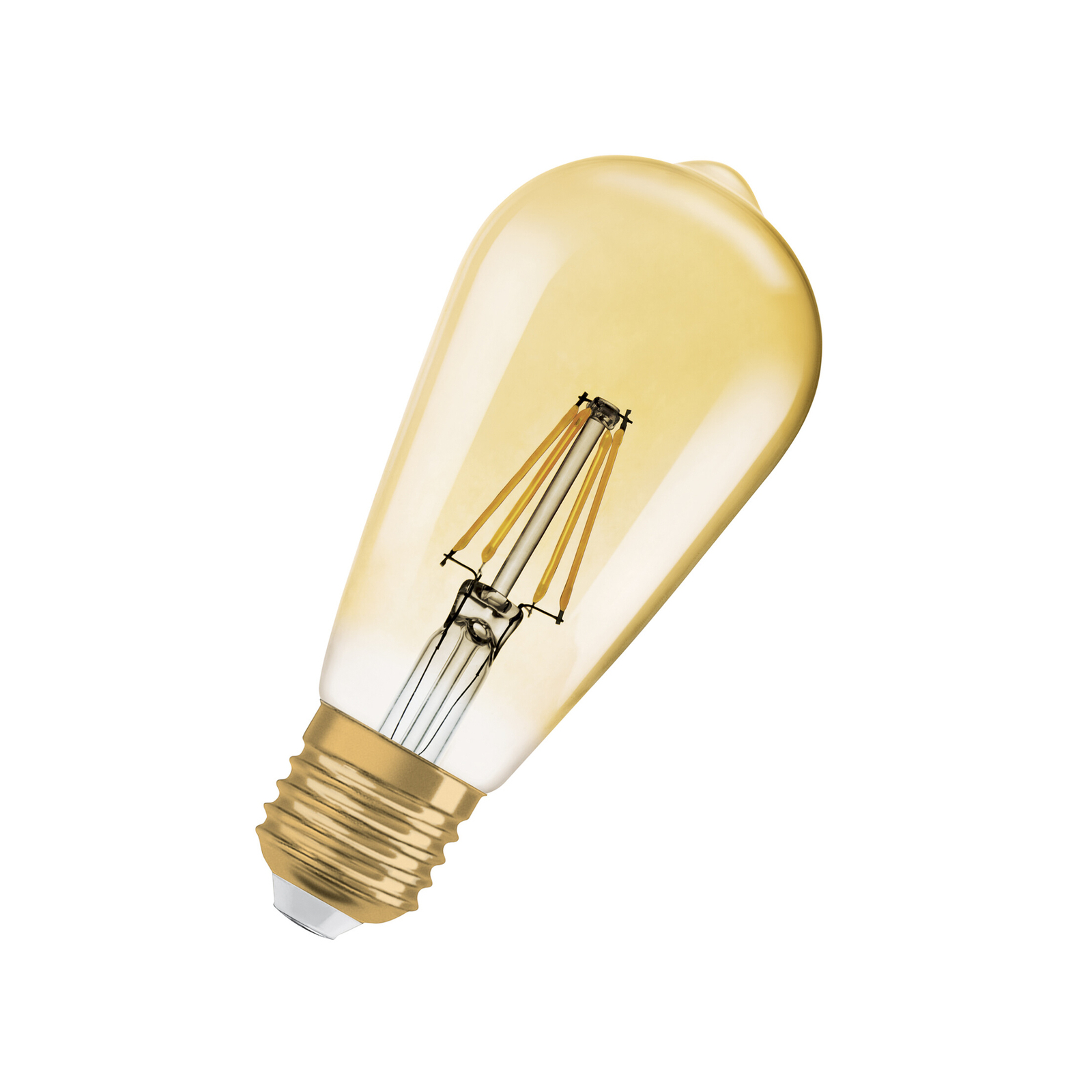 OSRAM LED Vintage 1906 Edison, goud, E27, 6,5 W, 824, dimbaar.