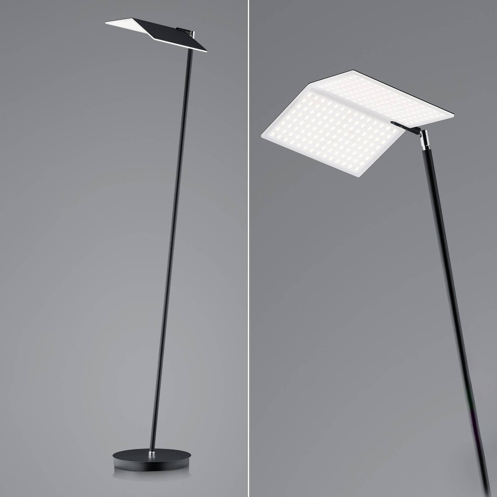 BANKAMP Book 2.0 lampa stojąca LED, ZigBee, czarna