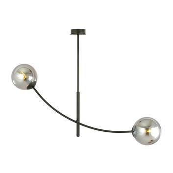 Hunter loftlampe, sort/grafit, 2 lyskilder