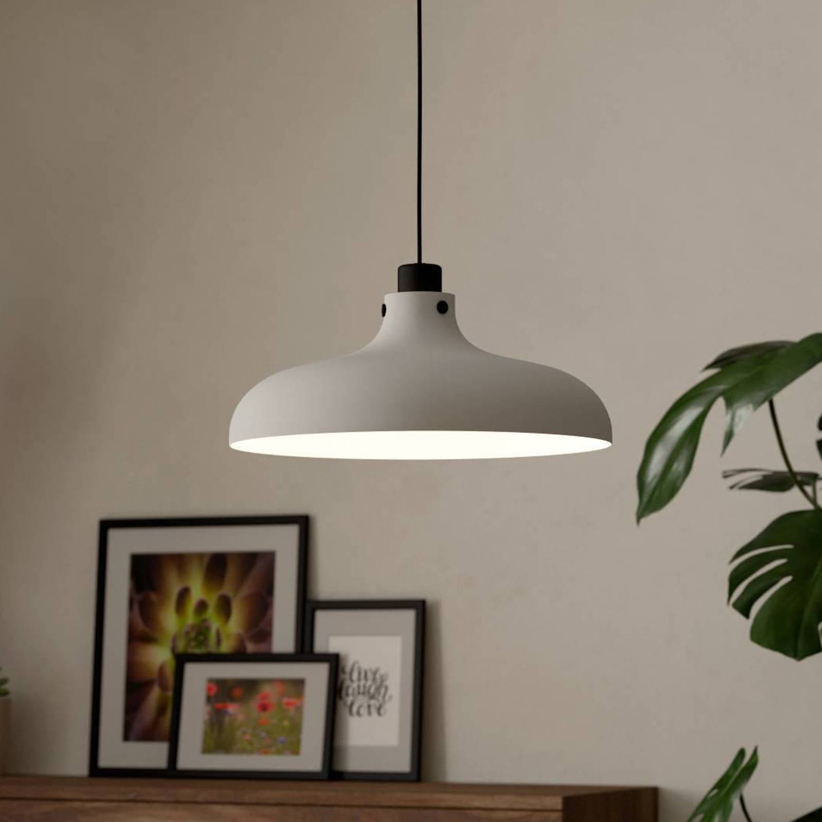 Lampa wisząca Matlock Ø 38 cm szary/czarny stal