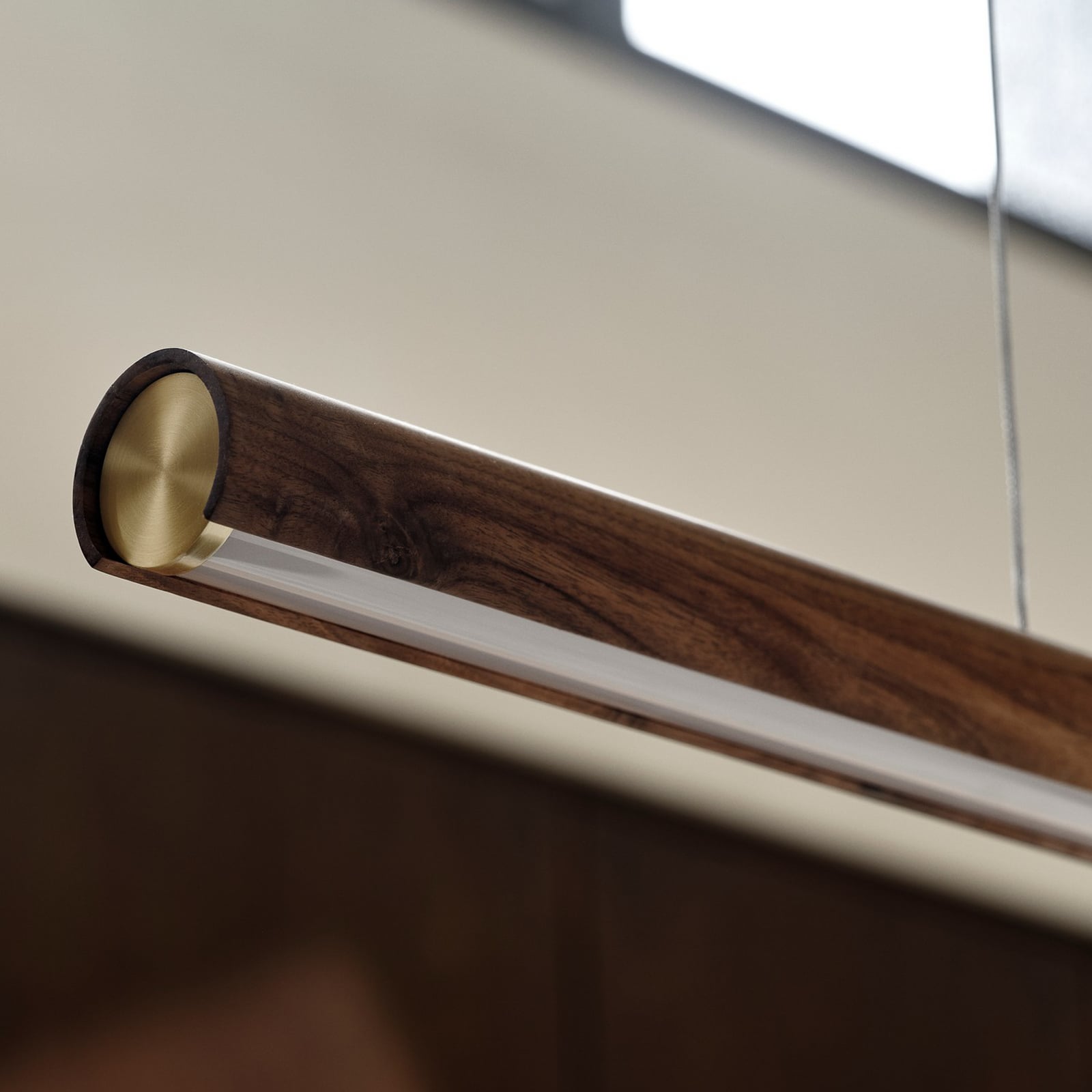 LED-Hängeleuchte Akeno, Holz, Metall, dimmbar, 3.000 K LED-Hängeleuchte Akeno, Holz, Metall, dimmbar, 3.000 K