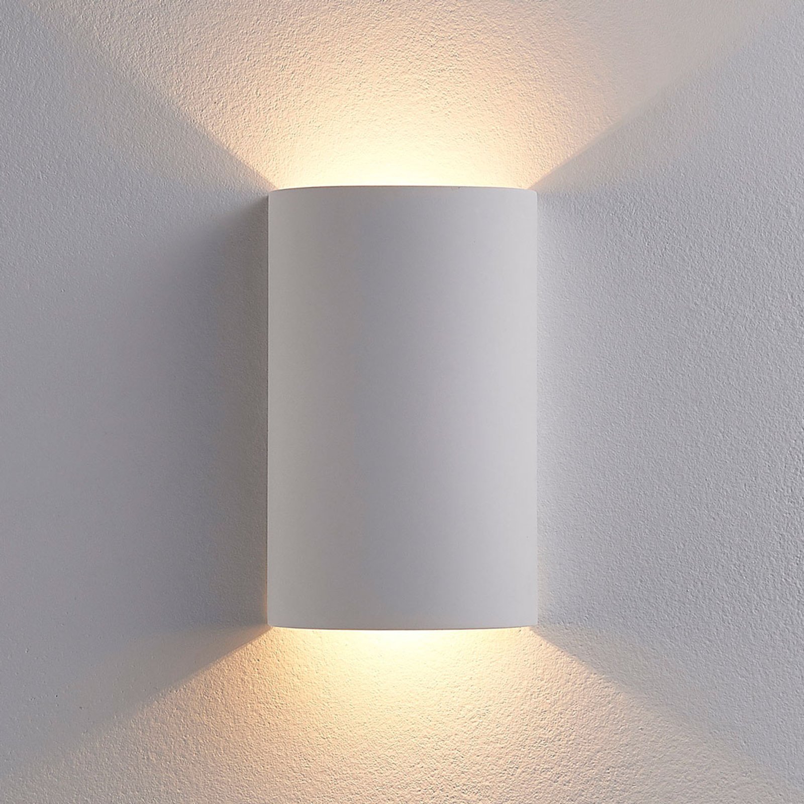 Jenke LED Vegglampe Cast White - Lindby