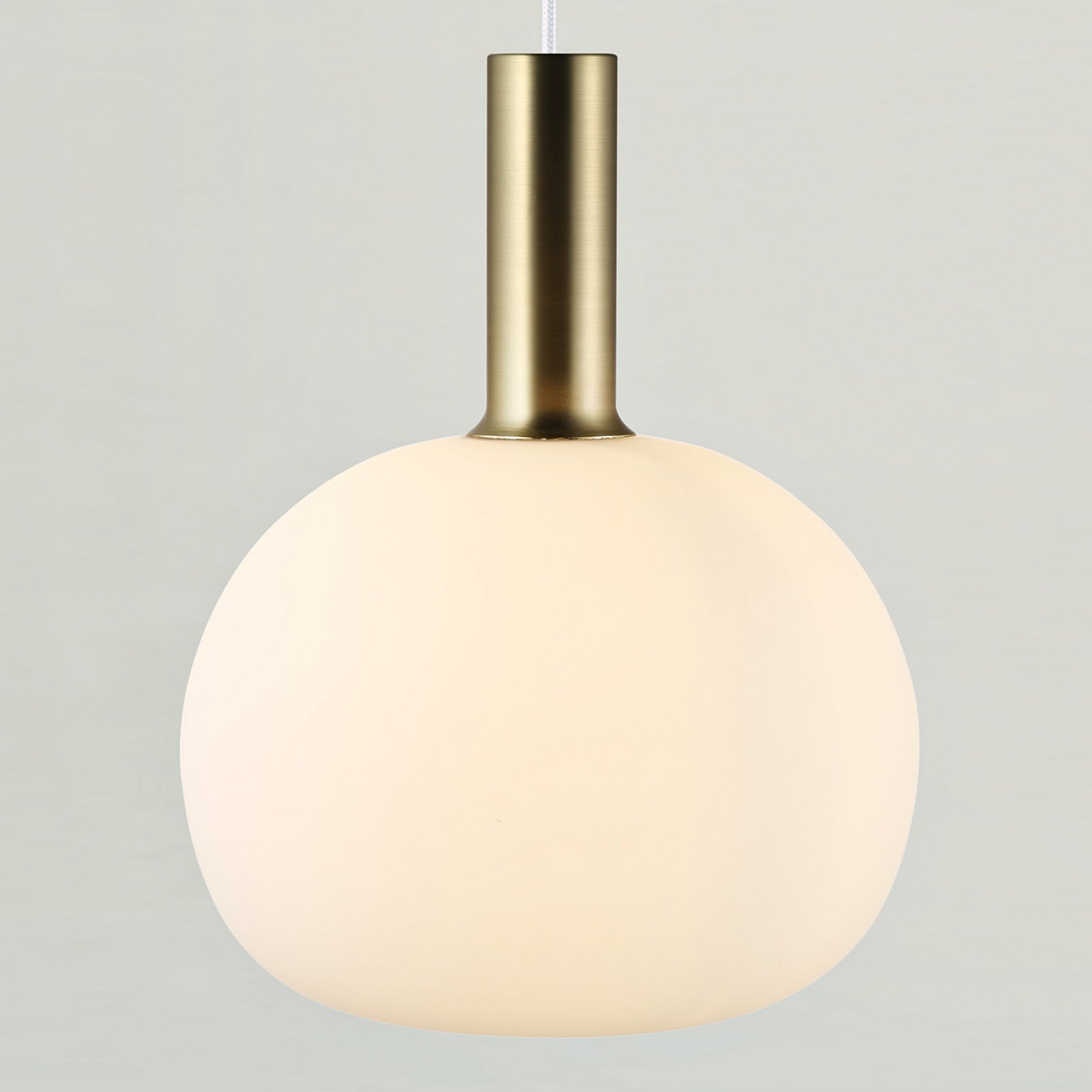 Alton hanging light, glass lampshade white Ø 25 cm