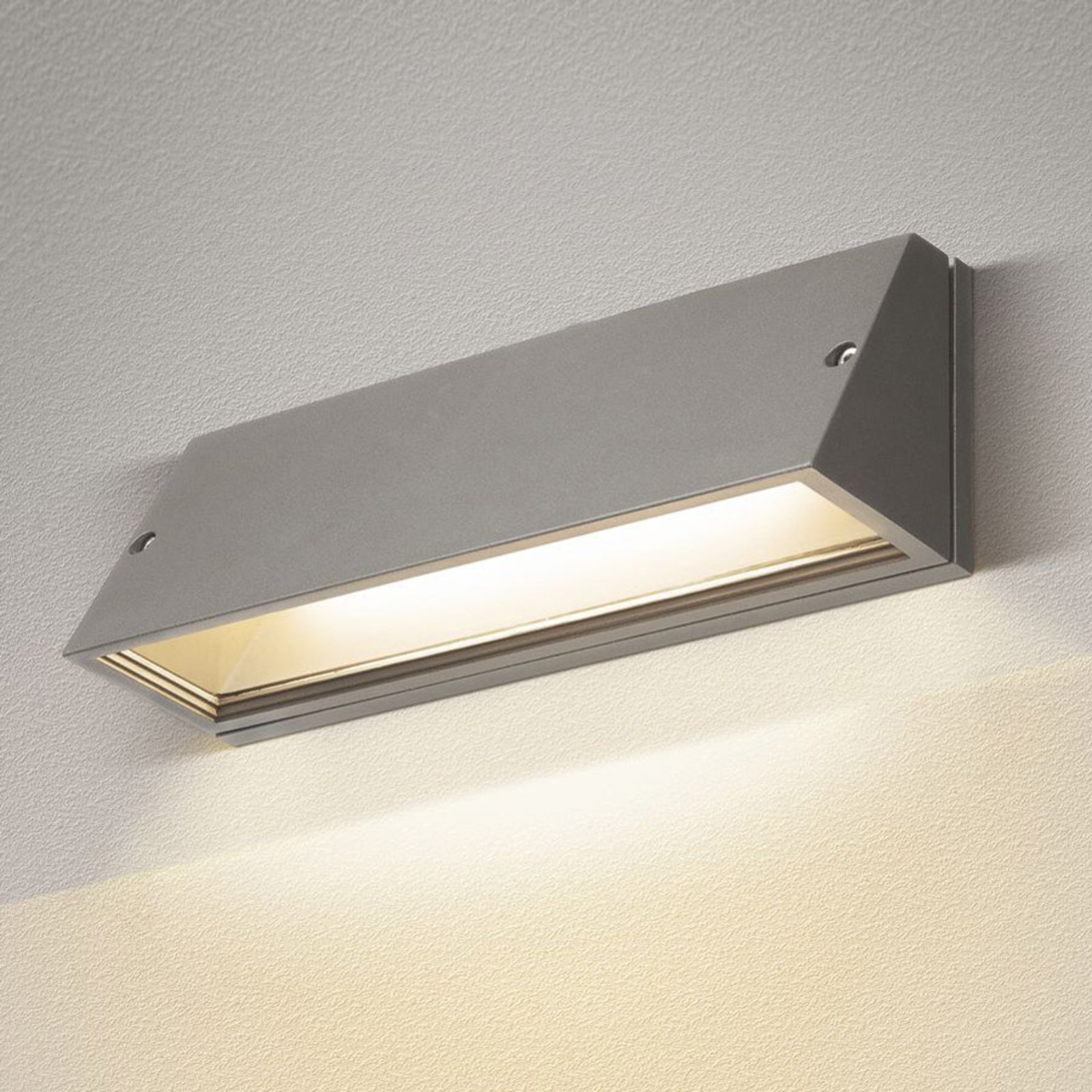 SLV Pema LED utendørs LED-vegglampe, CCT, grå