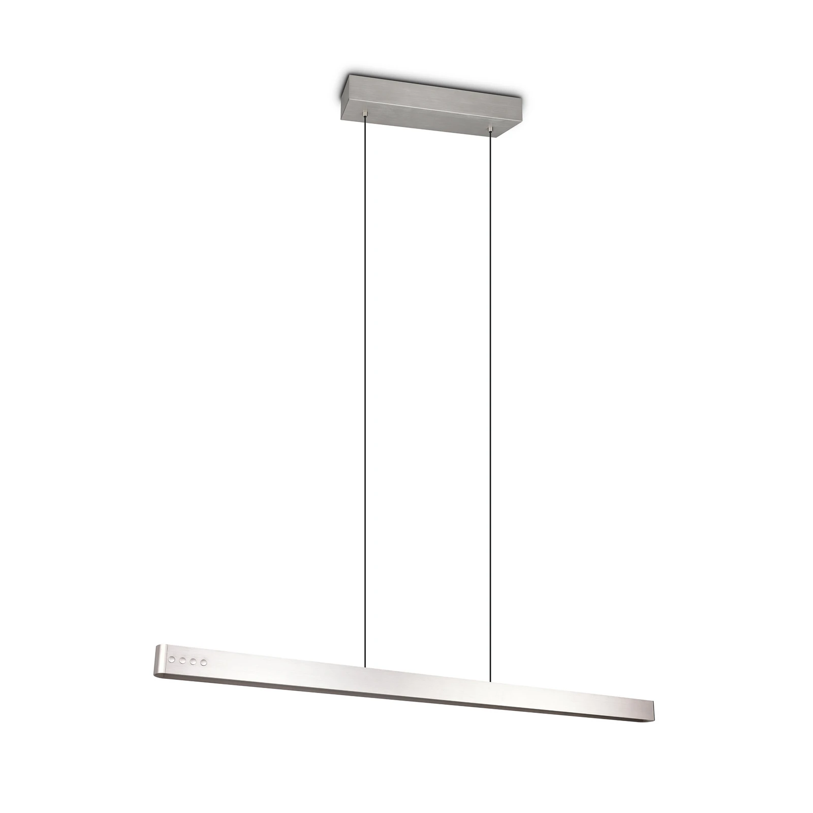 LED závesné svietidlo Donegal, niklová farba, dĺžka 150 cm, CCT