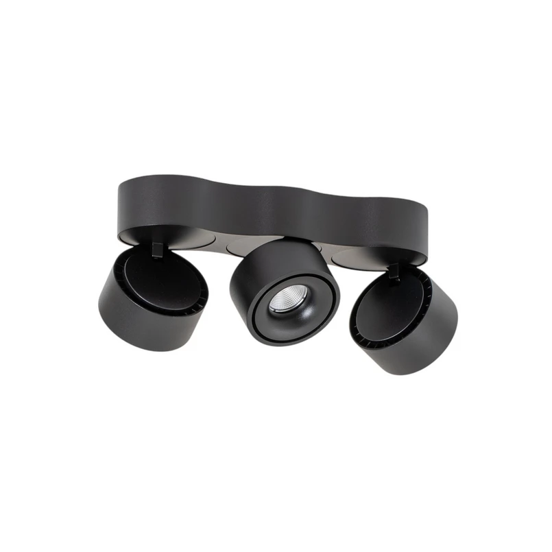 Arcchio - Rotari 3 LED Surface-Mounted Spot 3x8,9W Black