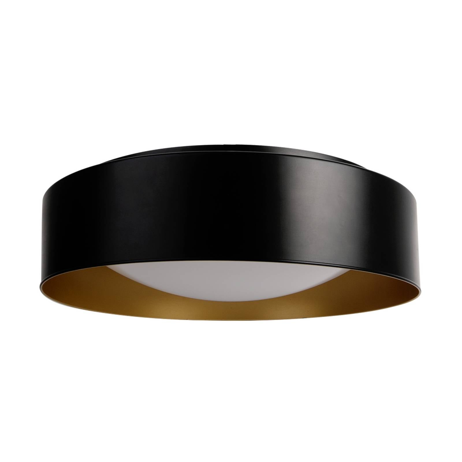 Lampa sufitowa LED MEGAMAN Renzo XChange, czarna/złota, CCT, IP44