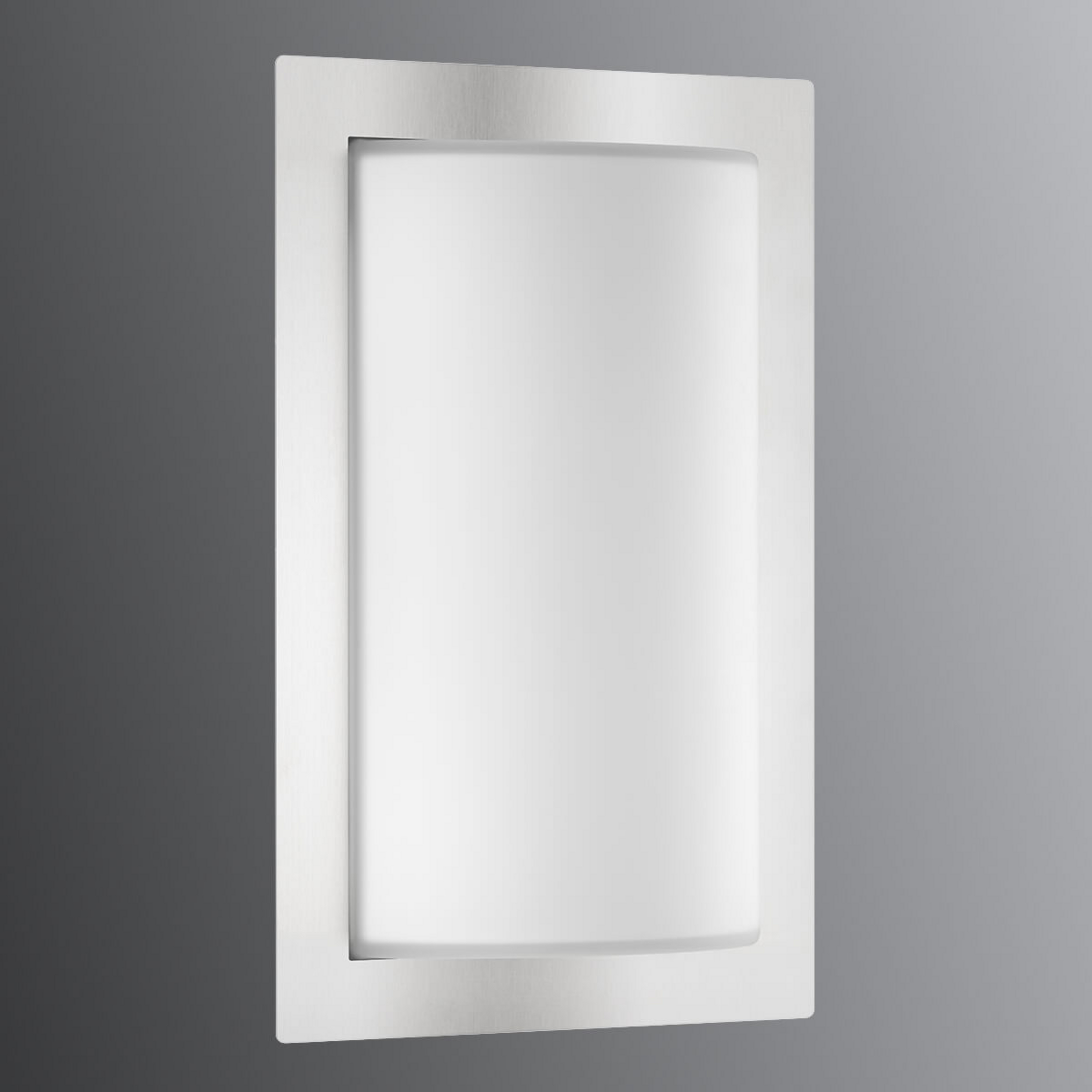 Applique d'extérieur Luis, acier inoxydable, verre, E27